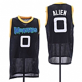 Monstars 0 Alien Black Space Jam Stitched Mesh Movie Jersey,baseball caps,new era cap wholesale,wholesale hats